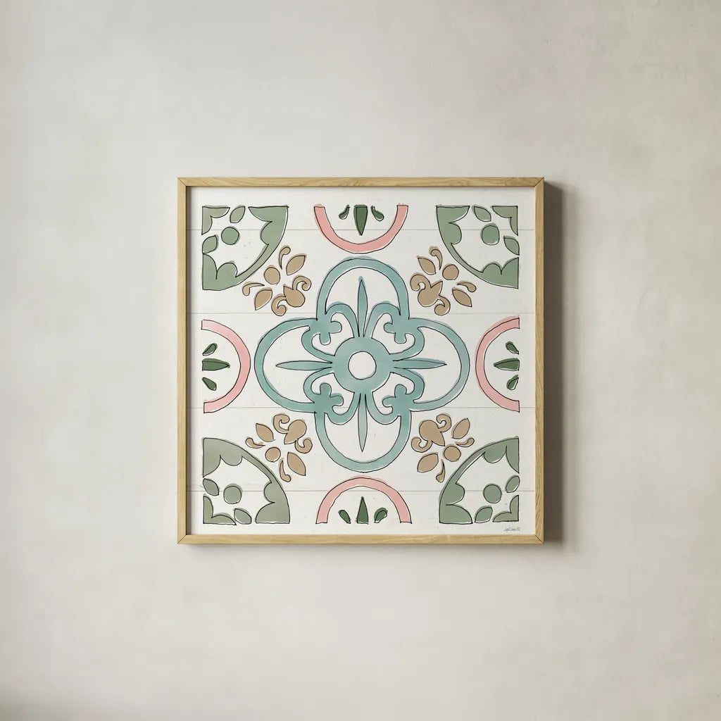 Country Love IX by Anne Tavoletti. Shown in a natural wood glass frame for a timeless modern aesthetic. Available as an archival giclee rolled canvas, fine art paper, or poster print. SKU 61749a.