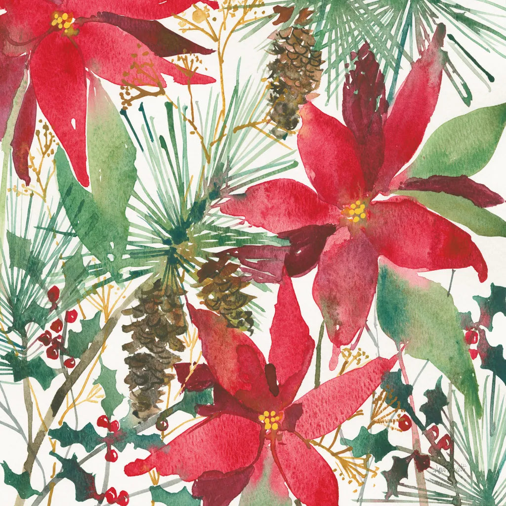 December Flowers by Anne Tavoletti. SKU 59343a. Archival Giclee Fine art print for wall decor.