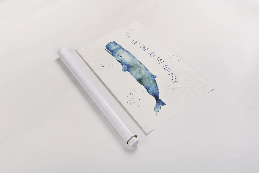 Deep Sea I by Anne Tavoletti. shown as a rolled paper print. Available as archival giclee rolled canvas, fine art paper, or poster print. SKU 46568i.