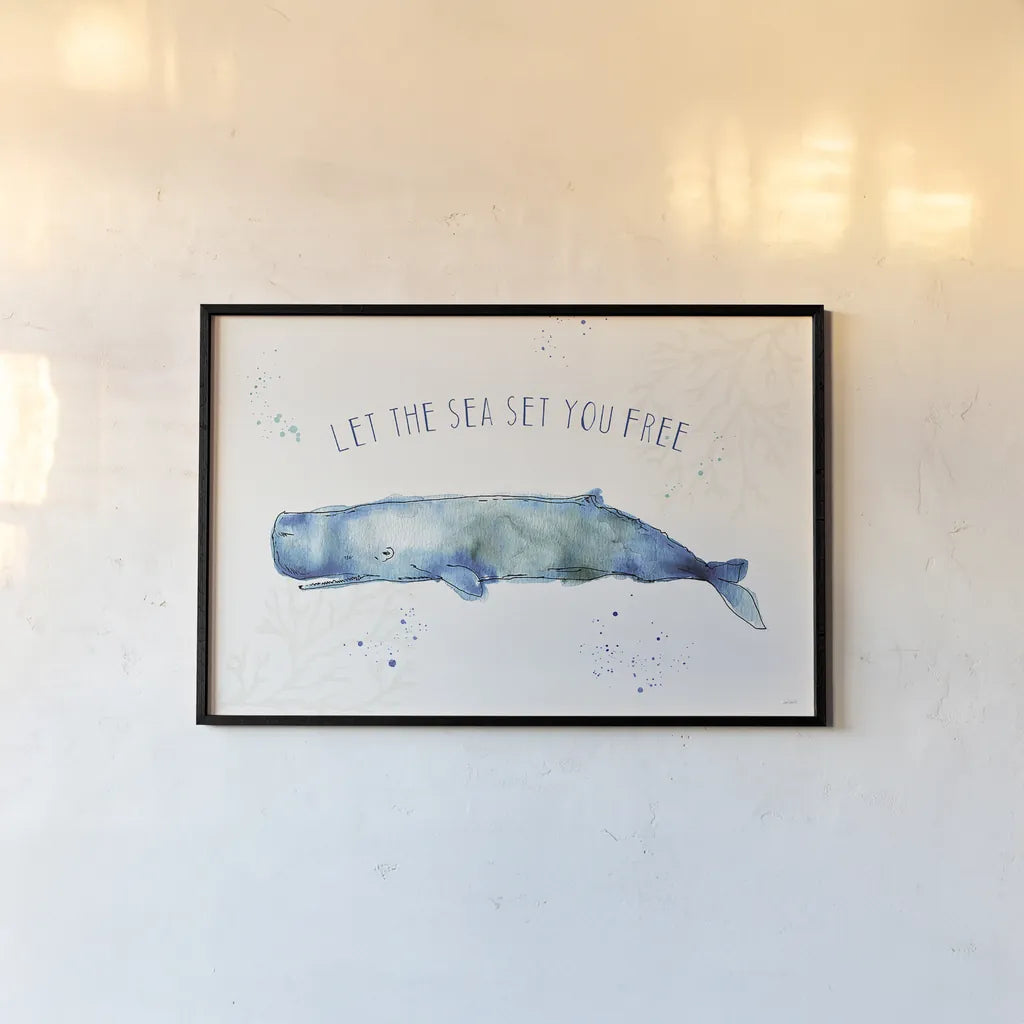 Deep Sea I by Anne Tavoletti. shown as a paper print in a black flame. Available as a archival giclee rolled canvas, fine art paper, or poster print. SKU 46568i.