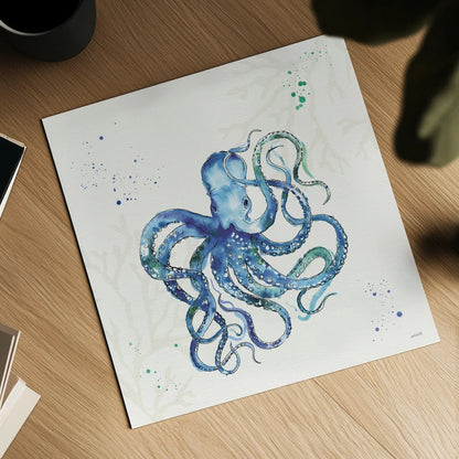 Deep Sea II No Words by Anne Tavoletti. Shown as a detailed flat fine art print, highlighting archival giclee quality. Available as an archival giclee rolled canvas, fine art paper, or poster print. SKU 49129a.