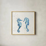 Deep Sea III No Words by Anne Tavoletti. Shown in a natural wood glass frame for a timeless modern aesthetic. Available as an archival giclee rolled canvas, fine art paper, or poster print. SKU 49130a.