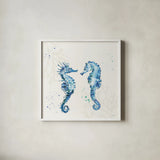 Deep Sea III No Words by Anne Tavoletti. Shown in a crisp white glass frame for a clean and minimalist style. Available as an archival giclee rolled canvas, fine art paper, or poster print. SKU 49130a.