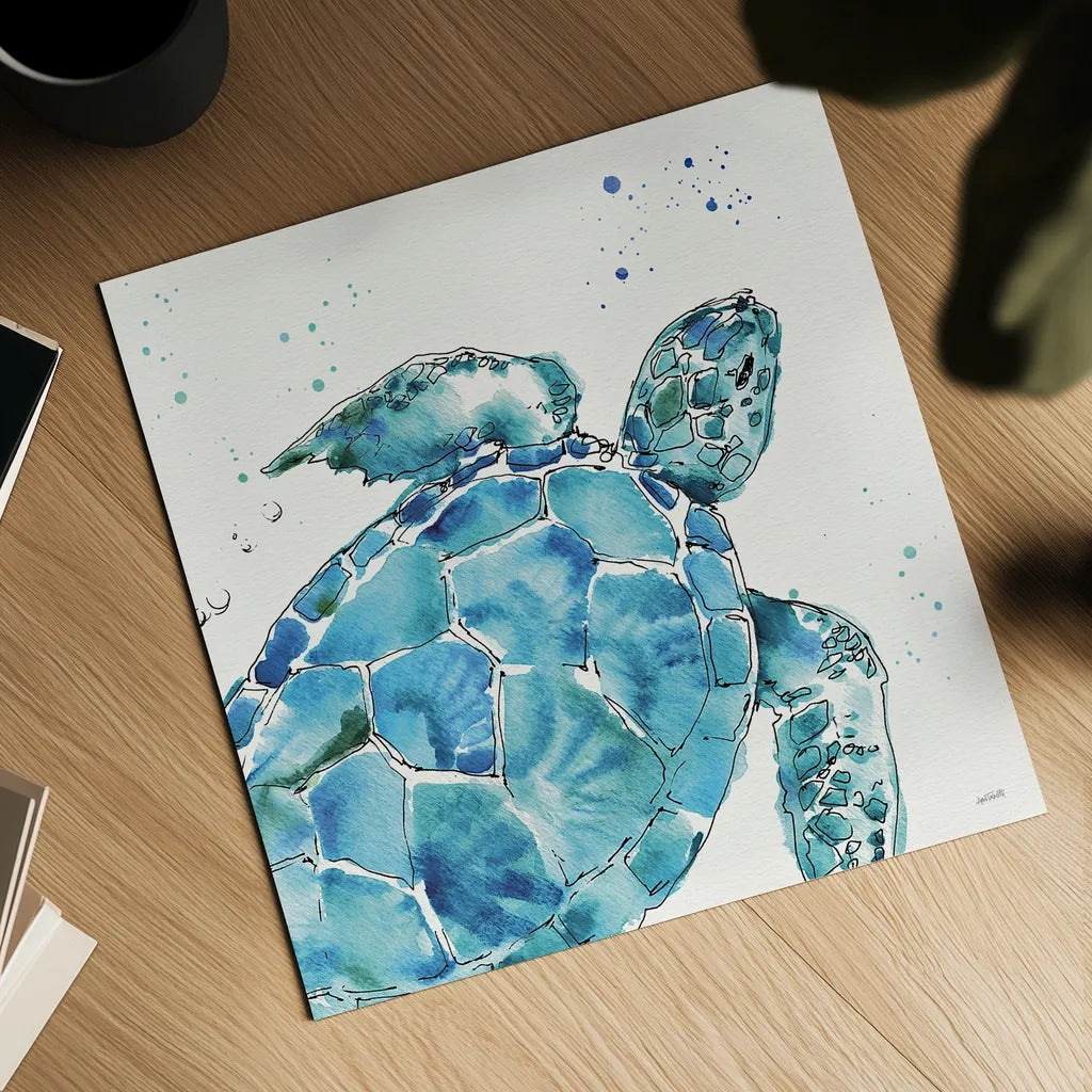 Deep Sea IX by Anne Tavoletti. Shown as a detailed flat fine art print, highlighting archival giclee quality. Available as an archival giclee rolled canvas, fine art paper, or poster print. SKU 46576a.