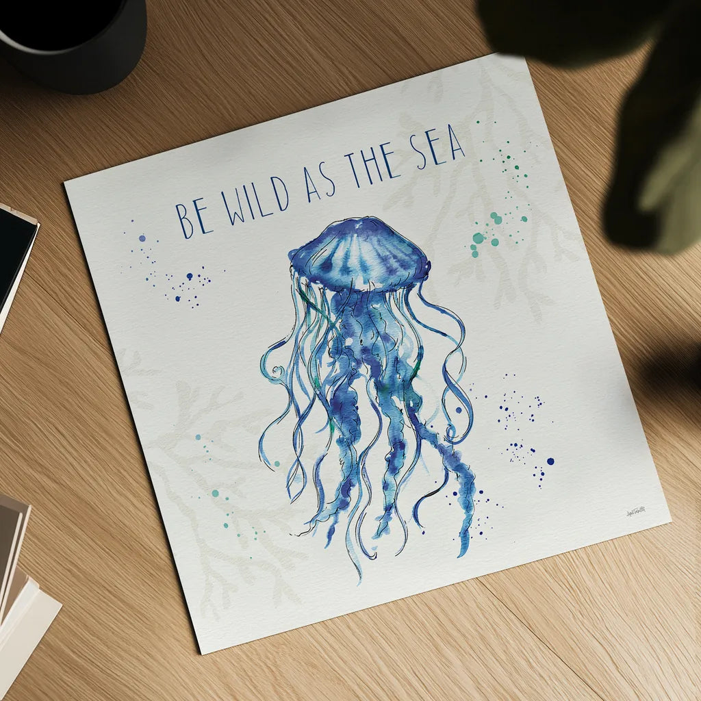 Deep Sea V by Anne Tavoletti. Shown as a detailed flat fine art print, highlighting archival giclee quality. Available as an archival giclee rolled canvas, fine art paper, or poster print. SKU 46572a.