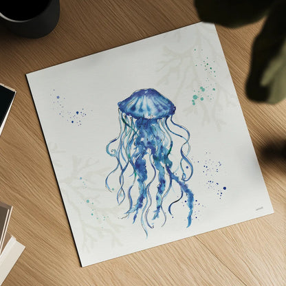 Deep Sea V No Words by Anne Tavoletti. Shown as a detailed flat fine art print, highlighting archival giclee quality. Available as an archival giclee rolled canvas, fine art paper, or poster print. SKU 49132a.