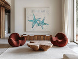 Deep Sea VI by Anne Tavoletti. Shown as extra-large giant wall art in a modern living room. Available as an archival giclee rolled canvas, fine art paper, or poster print. SKU 46573a.