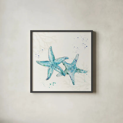 Deep Sea VI No Words by Anne Tavoletti. Shown in a sleek black glass frame for a contemporary gallery look. Available as an archival giclee rolled canvas, fine art paper, or poster print. SKU 49312a.