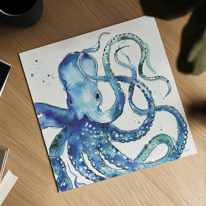 Deep Sea VIII by Anne Tavoletti. Shown as a detailed flat fine art print, highlighting archival giclee quality. Available as an archival giclee rolled canvas, fine art paper, or poster print. SKU 46575a.