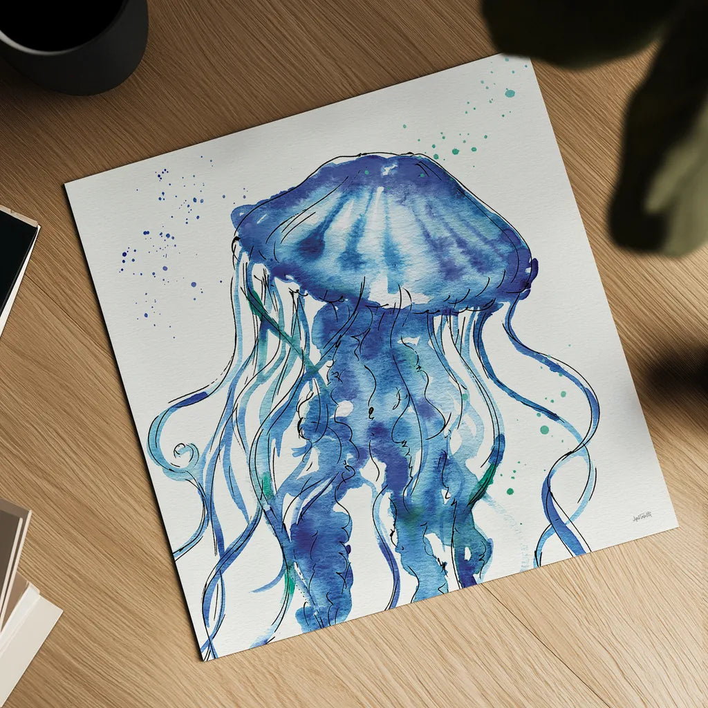 Deep Sea X by Anne Tavoletti. Shown as a detailed flat fine art print, highlighting archival giclee quality. Available as an archival giclee rolled canvas, fine art paper, or poster print. SKU 46577a.