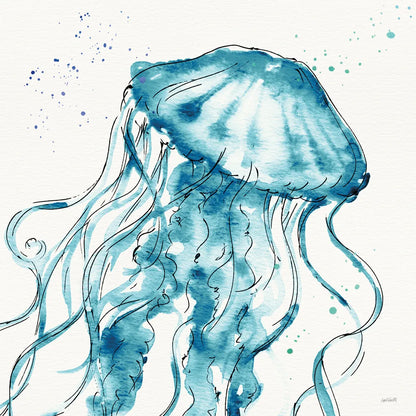 Deep Sea X Teal by Anne Tavoletti. SKU 53849a. Archival Giclee Fine art print for wall decor.