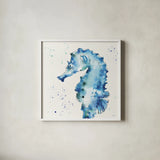 Deep Sea XI by Anne Tavoletti. Shown in a crisp white glass frame for a clean and minimalist style. Available as an archival giclee rolled canvas, fine art paper, or poster print. SKU 46578a.