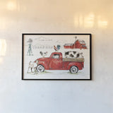 Down on the Farm II No Words by Anne Tavoletti. shown as a paper print in a black flame. Available as a archival giclee rolled canvas, fine art paper, or poster print. SKU 48297i.