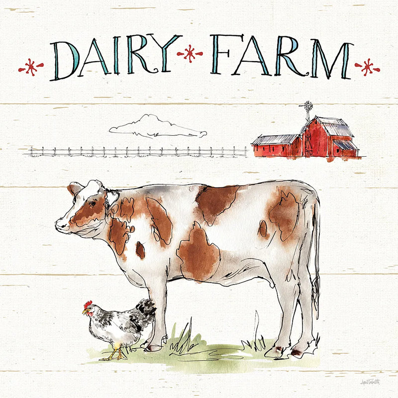 Down on the Farm IV by Anne Tavoletti. SKU 36685a. Archival Giclee Fine art print for wall decor.