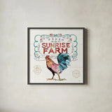 Down on the Farm VI by Anne Tavoletti. Shown in a sleek black glass frame for a contemporary gallery look. Available as an archival giclee rolled canvas, fine art paper, or poster print. SKU 36687a.