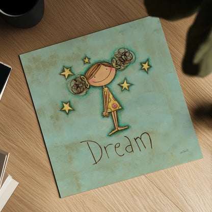 Dream by Anne Tavoletti. Shown as a detailed flat fine art print, highlighting archival giclee quality. Available as an archival giclee rolled canvas, fine art paper, or poster print. SKU 10798a.