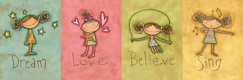 Dream Love Believe Sing Panel v3 by Anne Tavoletti