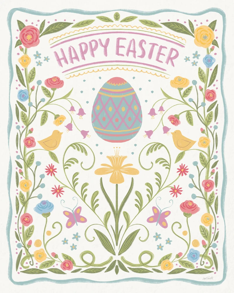 Easter Greetings III Pastel by Anne Tavoletti
