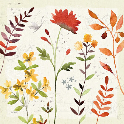 Fall Blooms I by Anne Tavoletti. SKU 17748a. Archival Giclee Fine art print for wall decor.