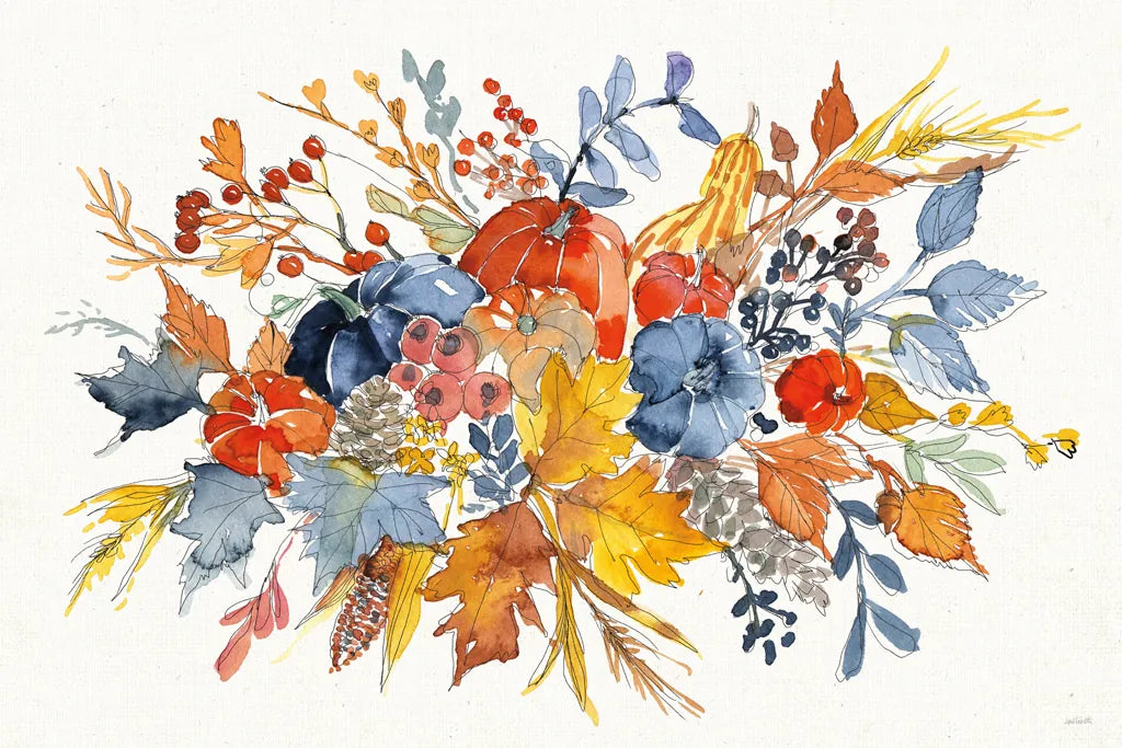 Fall Flair I by Anne Tavoletti. SKU 80002i. Archival Giclee Fine art print for wall decor.