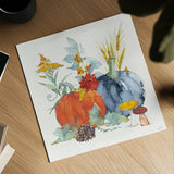 Fall Flair II by Anne Tavoletti. Shown as a detailed flat fine art print, highlighting archival giclee quality. Available as an archival giclee rolled canvas, fine art paper, or poster print. SKU 80003a.