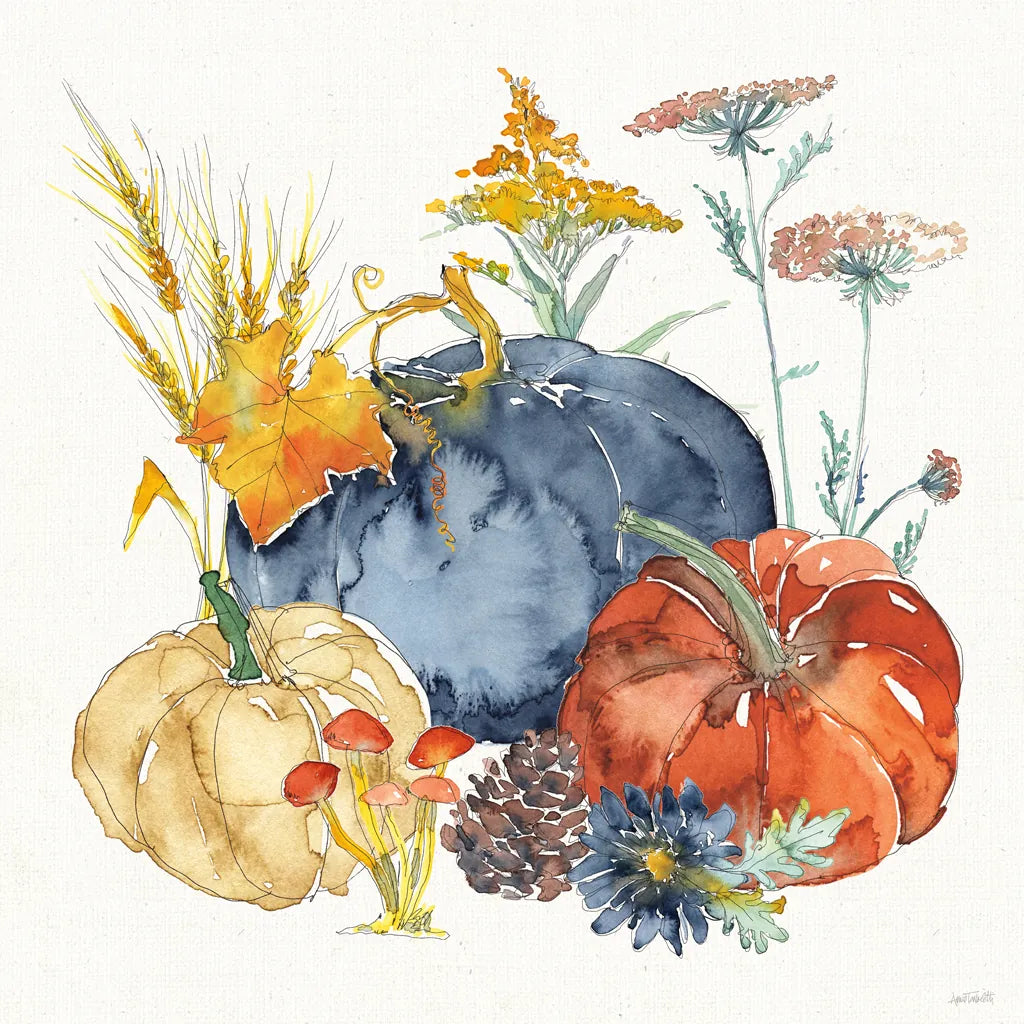 Fall Flair III by Anne Tavoletti. SKU 80004a. Archival Giclee Fine art print for wall decor.