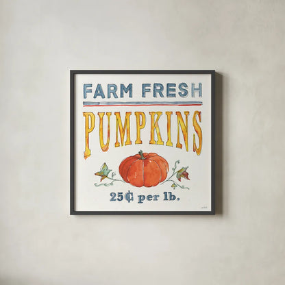 Fall Flair IV by Anne Tavoletti. Shown in a sleek black glass frame for a contemporary gallery look. Available as an archival giclee rolled canvas, fine art paper, or poster print. SKU 80005a.