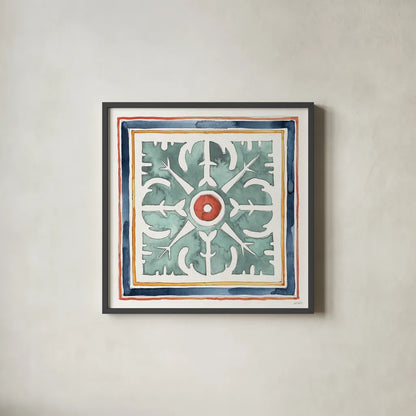 Fall Flair IX by Anne Tavoletti. Shown in a sleek black glass frame for a contemporary gallery look. Available as an archival giclee rolled canvas, fine art paper, or poster print. SKU 80010a.