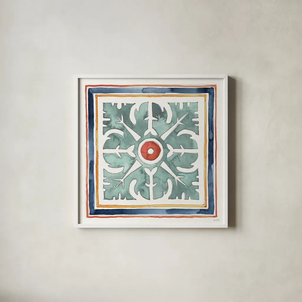 Fall Flair IX by Anne Tavoletti. Shown in a crisp white glass frame for a clean and minimalist style. Available as an archival giclee rolled canvas, fine art paper, or poster print. SKU 80010a.