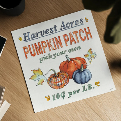 Fall Flair V by Anne Tavoletti. Shown as a detailed flat fine art print, highlighting archival giclee quality. Available as an archival giclee rolled canvas, fine art paper, or poster print. SKU 80006a.