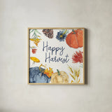 Fall Flair VII by Anne Tavoletti. Shown in a natural wood glass frame for a timeless modern aesthetic. Available as an archival giclee rolled canvas, fine art paper, or poster print. SKU 80008a.