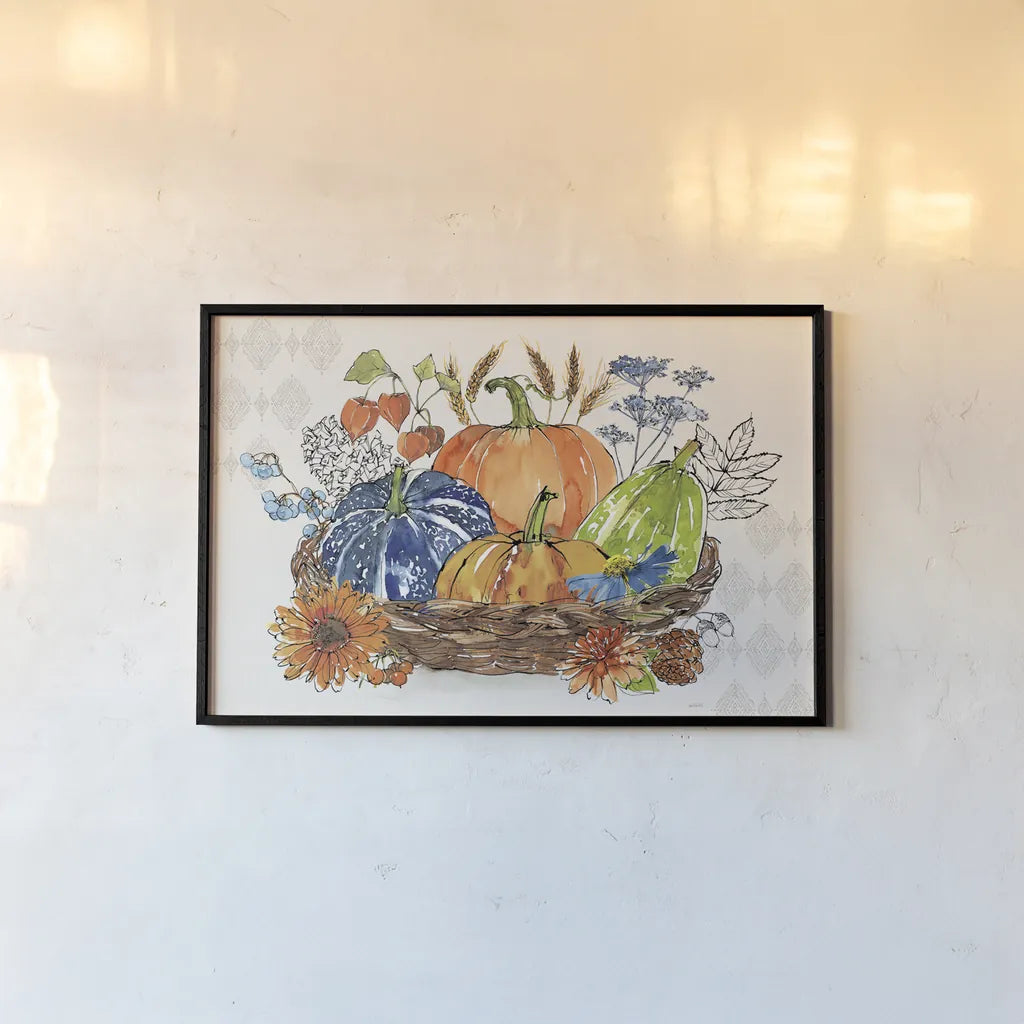 Fall Sweet Fall I by Anne Tavoletti. shown as a paper print in a black flame. Available as a archival giclee rolled canvas, fine art paper, or poster print. SKU 92892i.