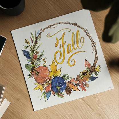 Fall Sweet Fall IV by Anne Tavoletti. Shown as a detailed flat fine art print, highlighting archival giclee quality. Available as an archival giclee rolled canvas, fine art paper, or poster print. SKU 92895a.