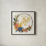 Fall Sweet Fall IV by Anne Tavoletti. Shown in a sleek black glass frame for a contemporary gallery look. Available as an archival giclee rolled canvas, fine art paper, or poster print. SKU 92895a.