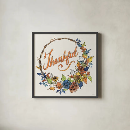 Fall Sweet Fall V by Anne Tavoletti. Shown in a sleek black glass frame for a contemporary gallery look. Available as an archival giclee rolled canvas, fine art paper, or poster print. SKU 92896a.