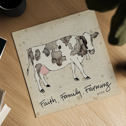 Farm Life I v2 by Anne Tavoletti. Shown as a detailed flat fine art print, highlighting archival giclee quality. Available as an archival giclee rolled canvas, fine art paper, or poster print. SKU 59502a.