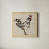 Farm Life III No Words by Anne Tavoletti. Shown in a natural wood glass frame for a timeless modern aesthetic. Available as an archival giclee rolled canvas, fine art paper, or poster print. SKU 18669a.
