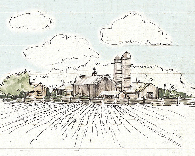 Farm Memories I Shiplap by Anne Tavoletti