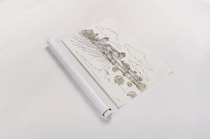 Farm Memories II by Anne Tavoletti. shown as a rolled paper print. Available as archival giclee rolled canvas, fine art paper, or poster print. SKU 32813i.