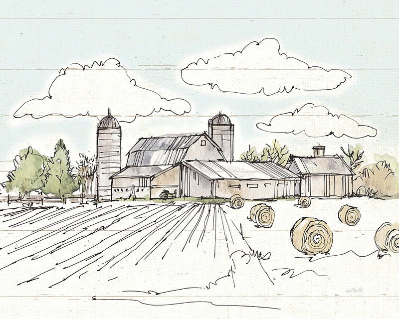 Farm Memories II Shiplap by Anne Tavoletti