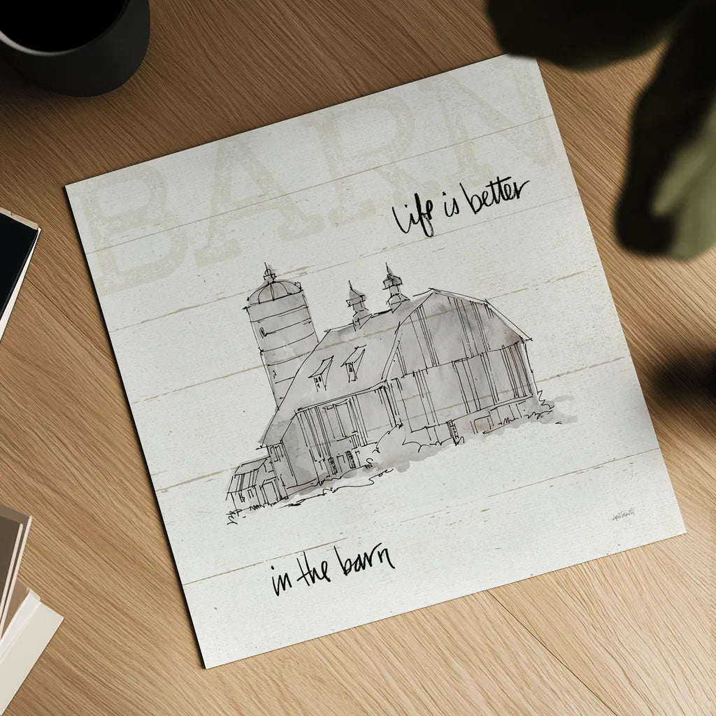 Farm Memories IV by Anne Tavoletti. Shown as a detailed flat fine art print, highlighting archival giclee quality. Available as an archival giclee rolled canvas, fine art paper, or poster print. SKU 32815a.