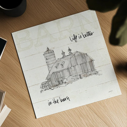 Farm Memories IV by Anne Tavoletti. Shown as a detailed flat fine art print, highlighting archival giclee quality. Available as an archival giclee rolled canvas, fine art paper, or poster print. SKU 32815a.