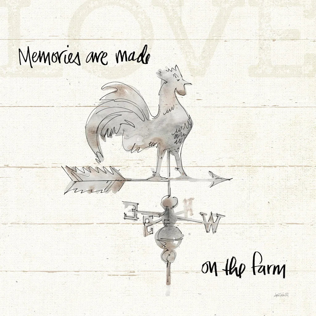Farm Memories V by Anne Tavoletti. SKU 32816a. Archival Giclee Fine art print for wall decor.