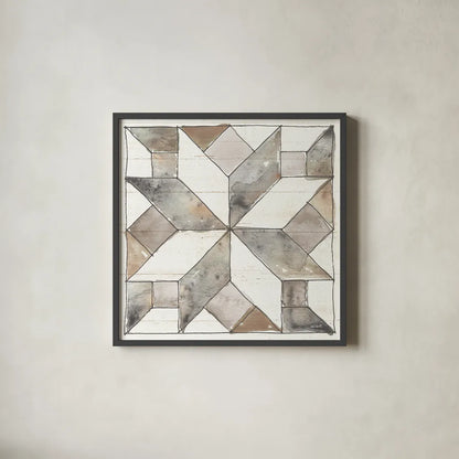 Farm Memories XI by Anne Tavoletti. Shown in a sleek black glass frame for a contemporary gallery look. Available as an archival giclee rolled canvas, fine art paper, or poster print. SKU 32822a.