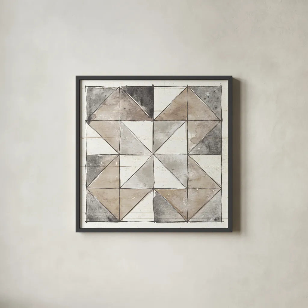 Farm Memories XIII by Anne Tavoletti. Shown in a sleek black glass frame for a contemporary gallery look. Available as an archival giclee rolled canvas, fine art paper, or poster print. SKU 32824a.