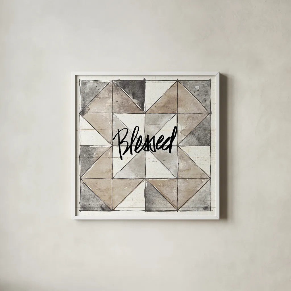 Farm Memories XIII Blessed by Anne Tavoletti. Shown in a crisp white glass frame for a clean and minimalist style. Available as an archival giclee rolled canvas, fine art paper, or poster print. SKU 34530a.