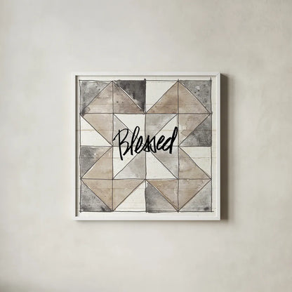 Farm Memories XIII Blessed by Anne Tavoletti. Shown in a crisp white glass frame for a clean and minimalist style. Available as an archival giclee rolled canvas, fine art paper, or poster print. SKU 34530a.