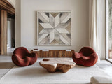 Farm Memories XIV by Anne Tavoletti. Shown as extra-large giant wall art in a modern living room. Available as an archival giclee rolled canvas, fine art paper, or poster print. SKU 32825a.