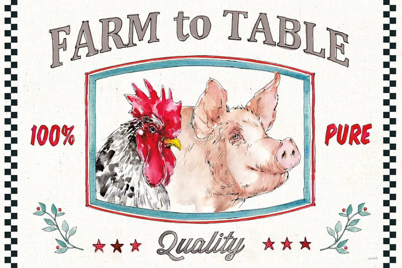 Farm Signs I by Anne Tavoletti. SKU 52701i. Archival Giclee Fine art print for wall decor.