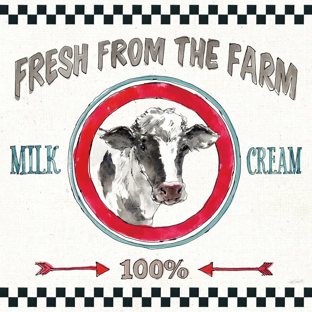 Farm Signs III by Anne Tavoletti. SKU 52703a. Archival Giclee Fine art print for wall decor.